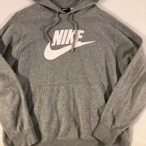 Nike Air Swoosh Gray Hooded Sweatshirt